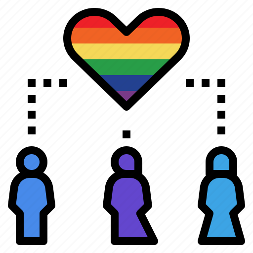 Diversity, heart, lgbtq, rainbow, symbolic icon - Download on Iconfinder
