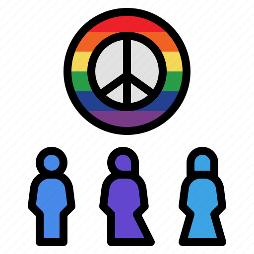 Calm, homosexual, lgbtq, peace, pride, respect icon - Download on Iconfinder