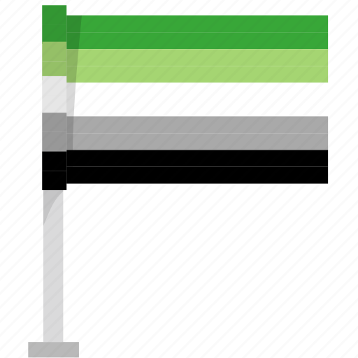 Aromantic, pride, flag, lgbtqia+, lgbt icon - Download on Iconfinder