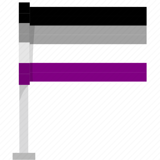 Asexual, pride, flag, lgbtqia+, lgbt icon - Download on Iconfinder
