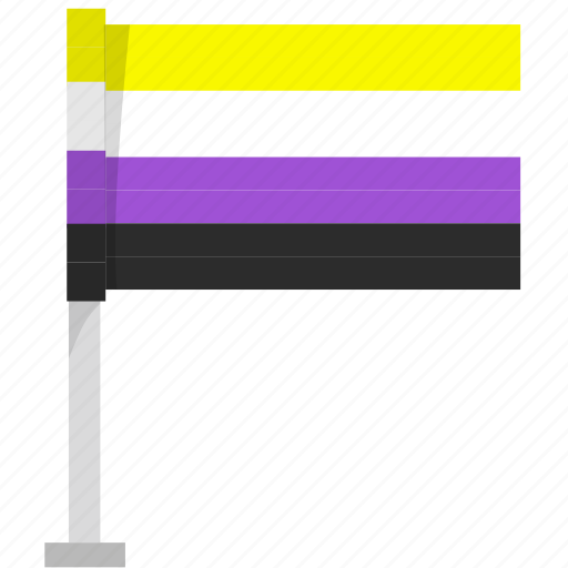 Nonbinary, pride, flag, lgbtqia+, lgbt icon - Download on Iconfinder