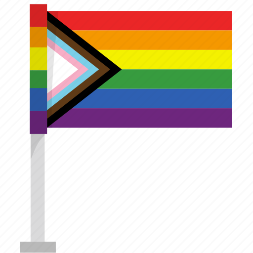 Progress, pride, flag, lgbtqia+, lgbt icon - Download on Iconfinder
