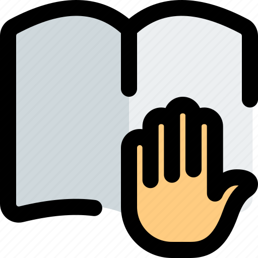 Book, hand, education, library icon - Download on Iconfinder