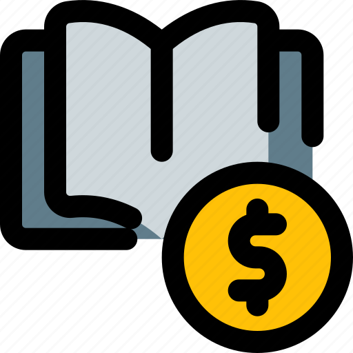 Open, book, coin, dollar, education, library icon - Download on Iconfinder