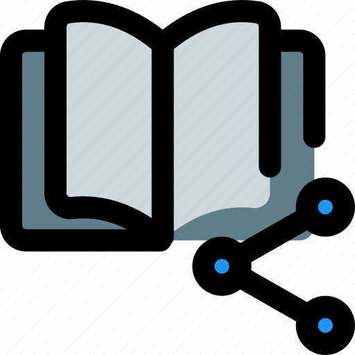 Open, book, shared, education, library icon - Download on Iconfinder