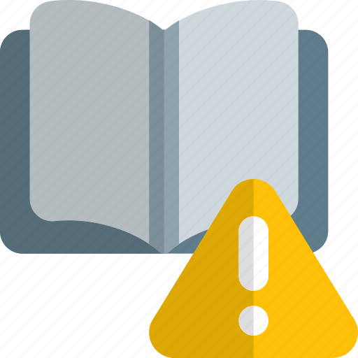 Open, book, warning, alert, education icon - Download on Iconfinder