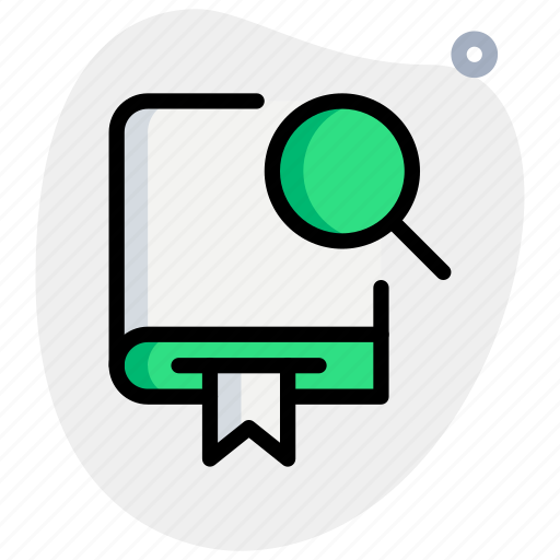 Book, search, education, library icon - Download on Iconfinder