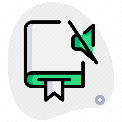Book, sound, disable, education icon - Download on Iconfinder