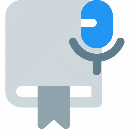 Book, mic, education, library, literature icon - Download on Iconfinder