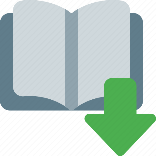 Open, book, down, education, library icon - Download on Iconfinder