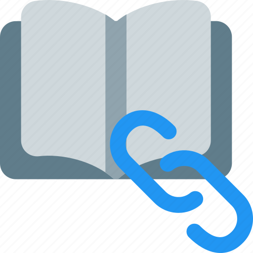 Open, book, link, education, library icon - Download on Iconfinder