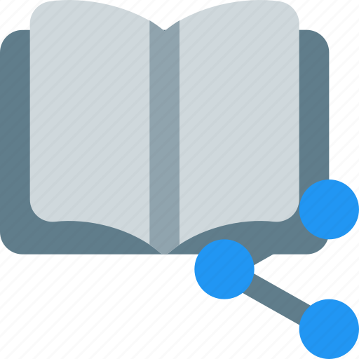 Open, book, shared, education, library icon - Download on Iconfinder