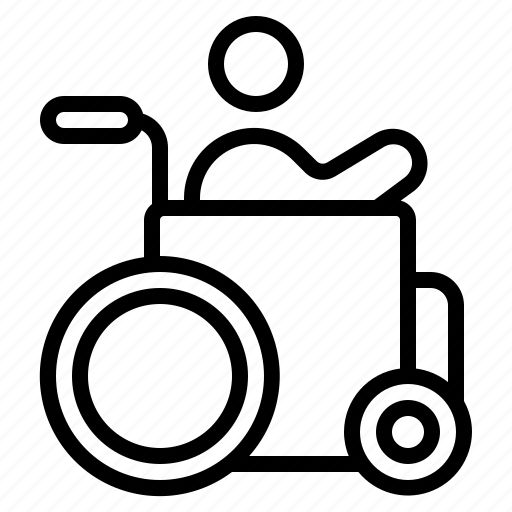 Disabled, wheelchair, injury, accident, handicap icon - Download on Iconfinder