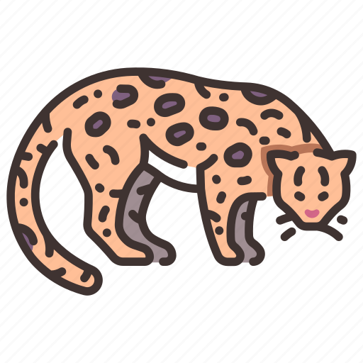 Animal, wild, wildlife, cat, forest, jungle, ocelot icon - Download on Iconfinder