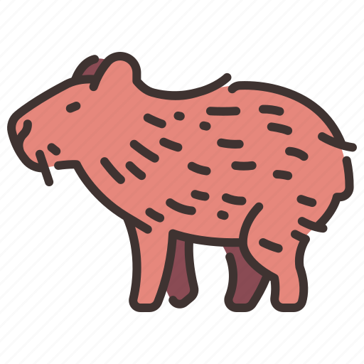 Animal, nature, wildlife, capybara, furry, wild icon - Download on Iconfinder