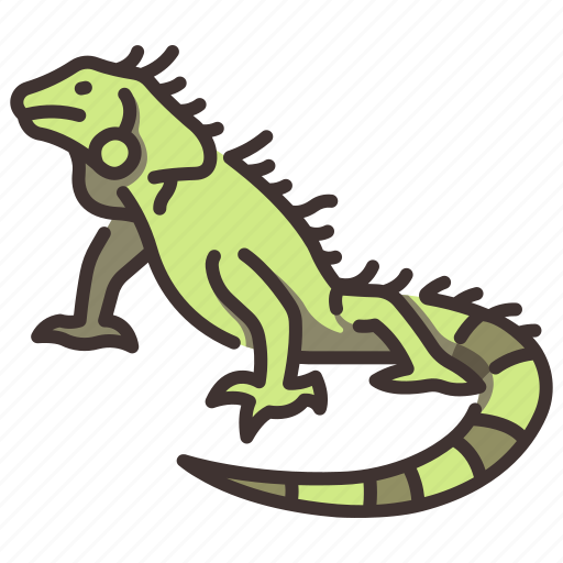 Animal, green, iguana, jungle, lizard, wild, wildlife icon - Download on Iconfinder