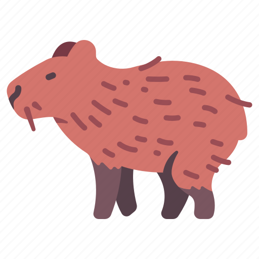 Animal, nature, wildlife, capybara, furry icon - Download on Iconfinder