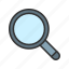 magnifying glass, zoom in, plus, enlarge, maximize, loupe, find, search 