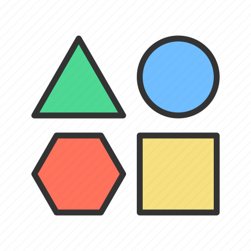 Shape, circle, triangle, math, mathematics, round, semi circle icon - Download on Iconfinder