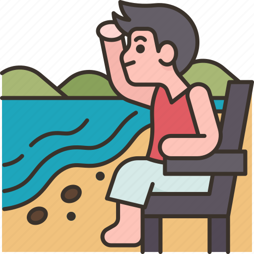 Lifeguard, duty, security, beach, watching icon - Download on Iconfinder