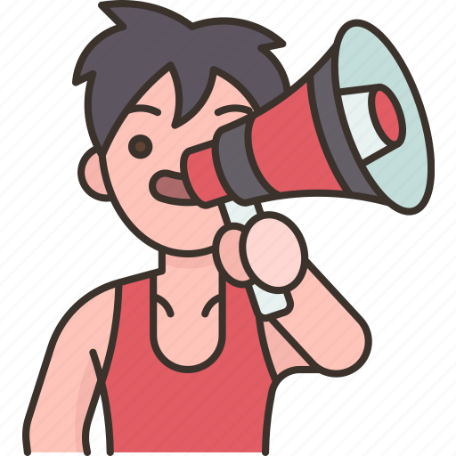 Lifeguard, megaphone, speak, announce, shouting icon - Download on Iconfinder