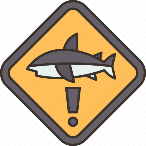 Shark, warning, sea, danger, animal icon - Download on Iconfinder