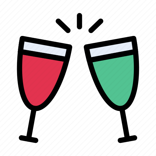 Champagne, drink, glass, party, wine icon - Download on Iconfinder