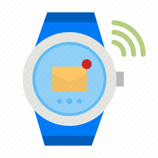 Smartwatch, watch, electronic, communication, mail icon - Download on Iconfinder