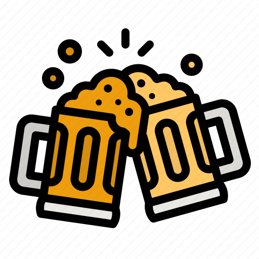 Toast, beer, alcoholic, drink, cheers icon - Download on Iconfinder