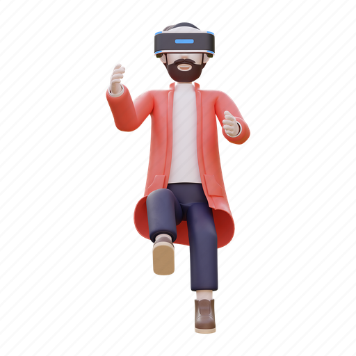 Business man, metaverse, vr, marketing 3D illustration - Download on Iconfinder