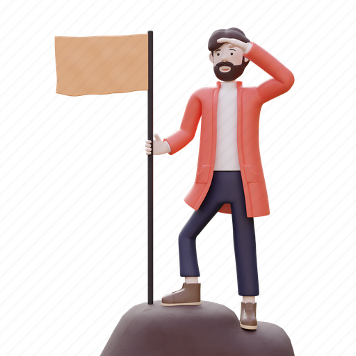 Business man, target, aim, goal 3D illustration - Download on Iconfinder