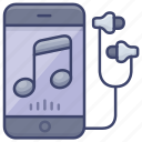 music, mobile, phone, earphone 