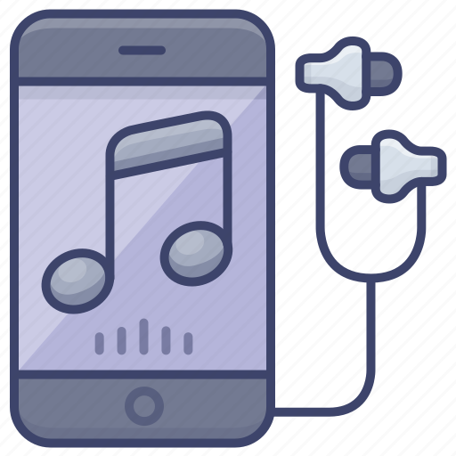 Music, mobile, phone, earphone icon - Download on Iconfinder