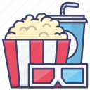 popcorn, cinema, movie, entertainment