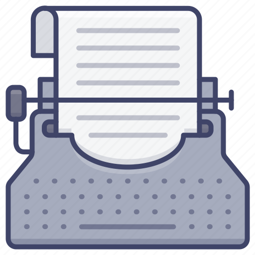 Typewriter, typing, fiction, script icon - Download on Iconfinder