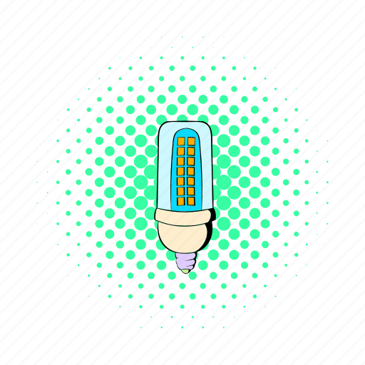 Bulb, comics, corn, electric, energy, fluorescent, power icon - Download on Iconfinder