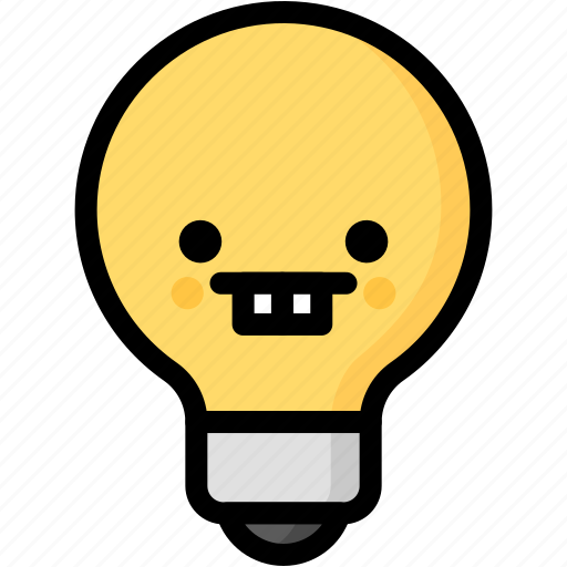 Emoji, emotion, expression, face, feeling, light bulb, nerd icon - Download on Iconfinder