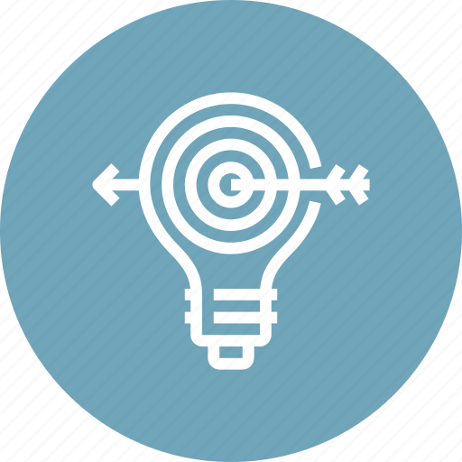 Bulb, goal, idea, light, marketing, success, target icon - Download on Iconfinder