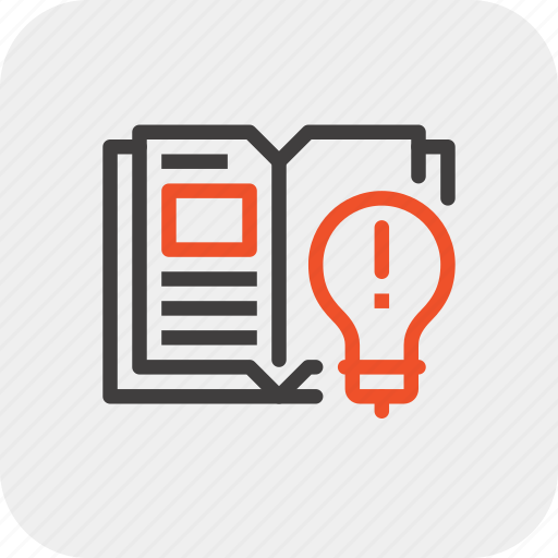Book, bulb, education, idea, knowledge, learn, light icon - Download on Iconfinder