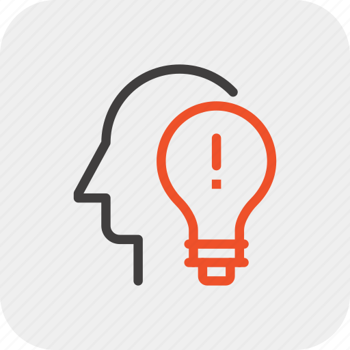 Bulb, head, human, idea, imagination, light, solution icon - Download on Iconfinder