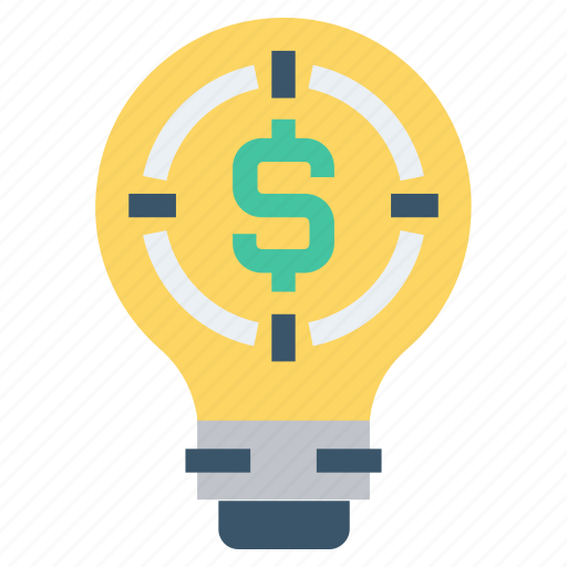 Bulb, dollar, energy, idea, light, light bulb, target icon - Download on Iconfinder