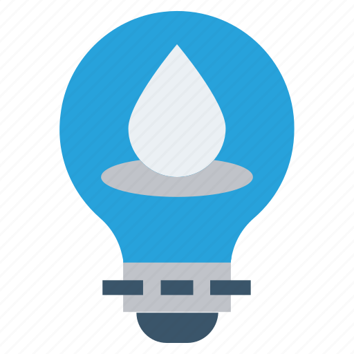 Bulb, ecology, energy, idea, light, light bulb, water drop icon - Download on Iconfinder