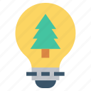 bulb, energy, idea, light, light bulb, nature, tree