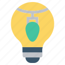 bulb, decoration, energy, idea, light, light bulb, party