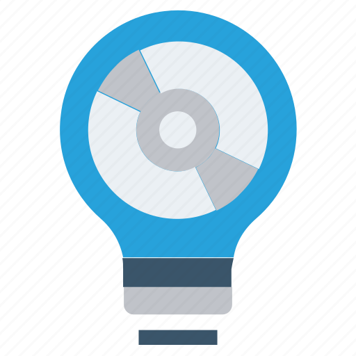 Bulb, cd, disc, energy, idea, light, light bulb icon - Download on Iconfinder
