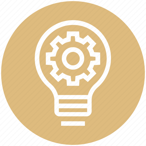 Bulb, energy, gear, idea, light, light bulb, setting icon - Download on Iconfinder