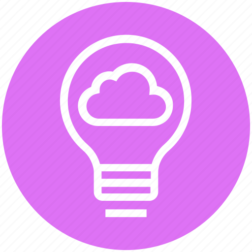 Bulb, cloud, energy, idea, light, light bulb, server icon - Download on Iconfinder