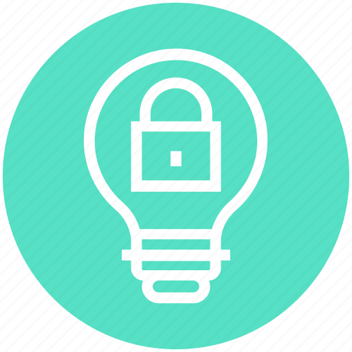 Bulb, energy, idea, light, light bulb, locked, security icon - Download on Iconfinder