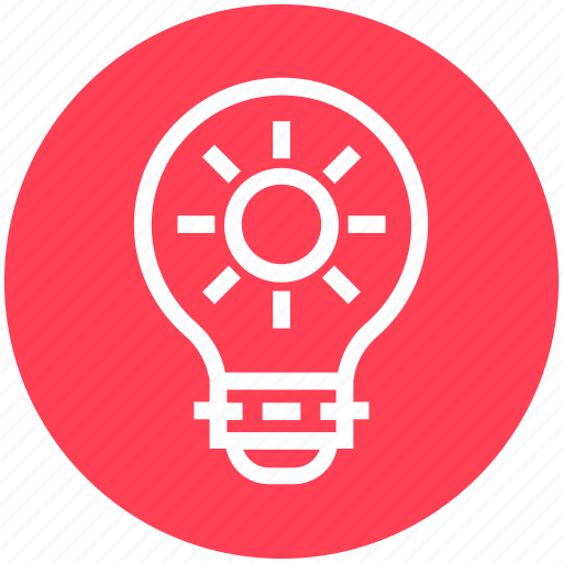 Brightness, bulb, energy, idea, light, light bulb, sun icon - Download on Iconfinder