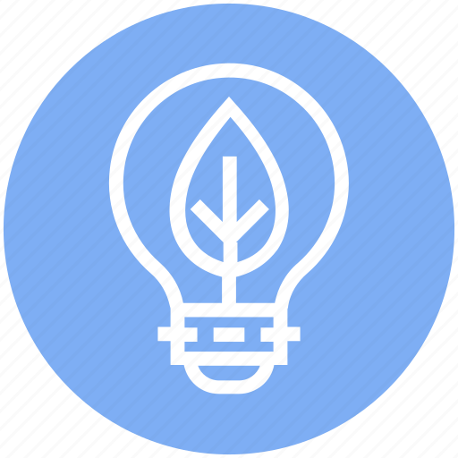 Bulb, energy, idea, leave, light, light bulb, nature icon - Download on Iconfinder